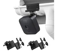 Wasserstein Weatherproof Gutter Mount with Universal Screw Adapter - Compatible with Blink Outdoor & XT2/XT Camera (2 Pack, Black)