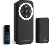 Wasserstein Wireless Doorbell - Compatible with Blink Video Doorbell (1 Pack, Black)