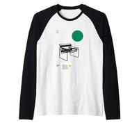 Wassily Chair - Minimalist Marcel Breuer Tribute Raglan Baseball Tee