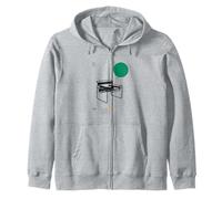Wassily Chair - Minimalist Marcel Breuer Tribute Zip Hoodie