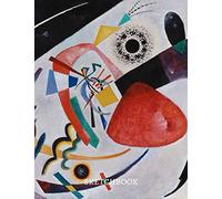 Wassily Kandinsky abstract geometrical painting Red Spot Sketchbook: Premium Cover Masterpiece Notebook Workbook for Sketching Writing Drawing ... idea For art lovers girlfriend, Extra Large