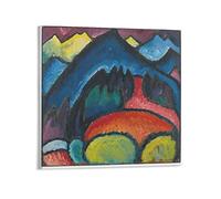 Wassily Kandinsky Lithograph Blue The Boat Artwork Expressionism Abstract Art Poster Home Modern Decorative PostersCool Artworks Wall Art Canvas Prints 16x16inch(40x40cm)