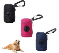 Waste Bags for Dogs, 4-Piece Bag Dispenser Set, Practical Accessory for Lead, Walking and On the Go