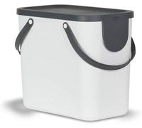 Waste Bin 25L Waste Separation Container Indoor Recycling Bin Rotho Albula White