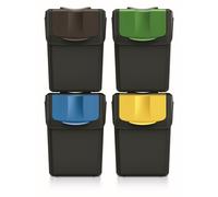 Waste bin 4x20L Keden ISWB20S4 Sortibox for waste separation container set