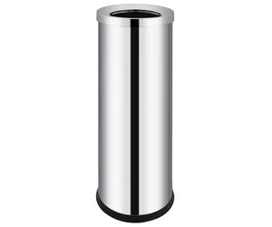 Waste Bin Hotel Stainless Steel 32 L Dustbin Rubbish Recycle Trash Bins vidaXL