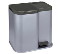 Waste Bin Pedal Recycling Recycle 15L + 6L Sorting Lidded 2 Inner Buckets 21L UK