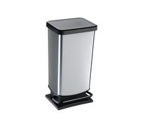 Waste Bin Pedal Stable Stand Durable Lid Ergonomic Opening Solid 40L Heavy Duty