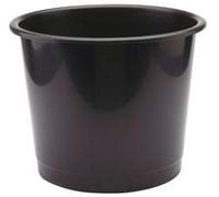WASTE BIN PLASTIC BLACK KF01124 By Q CONNECT