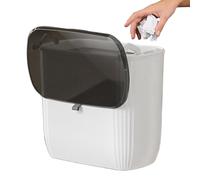 Waste Bin - PP, Compost Bins, Easy Food Scrap Disposal | Hygienic Hands-Free Design countertop trash, Hanging Trash Can for Indoor, Kitchen, Bathroom, RV, Laundry, Office