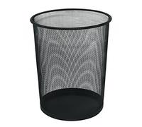 Waste Bin Q-CONNECT Metal 19l Black/Office Equipment/Type-Mesh/Material-Metal/Colour-Black/Size-19l / Dimensions (mm)-295/240x340 / Height (mm)-340