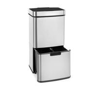 Waste bin Trash Dust Rubbish Kitchen Office Home Sensor 72L 4 Containers Steel