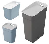 Curver Ready To Collect 10L Sorting Bin - Ideal Under Sink - With Wall Mount for Wall or Door - Kitchen, Bathroom, Laundry Room - 100% Recycled - Anthracite