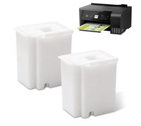 Waste Ink Pad Replacement - 2pcs Maintenance Box Sponge Replacements Compatible with EPSON EcoTank ET-2800, ET-2803, ET-4800, ET-2400, ET-2720, ET-4700, L3110, L3250, L3150, L3210 Printers