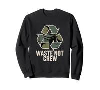 Waste Not Crew Recycling Eco Sustainability Sweatshirt