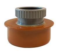 Waste Pipe Adaptor 110mm to 50mm Underground Drainage Fitting, Terracotta PVC Channel Threshold Drain Coupling Reducer