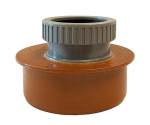 Waste Pipe Adaptor 110mm to 50mm Underground Drainage Fitting, Terracotta PVC Channel Threshold Drain Coupling Reducer