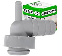 Waste Pipe Connector for Washing Machine and Dishwasher with Condensate Connection 90° 1" x 3/4" with Original Code 988379019 - Warranty 5 Years - ONIX TECH