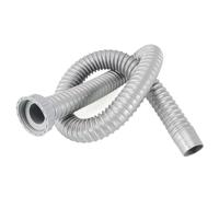 Waste Pipe Connector - Grey Plastic Extension Hose for Kitchen & Bathroom Sinks, Fits 45mm / 55mm Drains, Choose 40cm to 200cm Lengths(80cm-B)