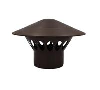 Waste Pipe Terminal Valve Soil Pipe System/Vent End Cap Push Fit Socket Plug (50mmBrown, Brown)