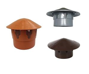 Waste Pipe Terminal Vent Sewage Aerator Soil System Air Vent Grille Tube Cover Cap (160mm, Brown)