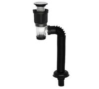 Waste Proof Sink Trap - ABS ABS Drain For Sink | Waste Dee Basin Pop-up With Overflow Dee Holes | Waste Flexible Hoses For Kitchen Or Kitchen Use