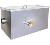 Waste Water Oil-Water Separator, 60 x 40 x 30 cm Stainless Steel Grease Separator, Under Sink Grease Trap, for Home Kitchen, Restaurant, Canteen, HUANGHAIQIU