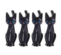 WASTEBIN 4Pcs Cat Clothes Pegs Clothespins Cartoon Beach Towel Clips Bed Sheet Socks Clip Windproof Laundry Pins