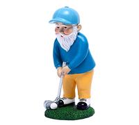 WASTEBIN Golfing Garden Statue Hand-painted Garden Gnomes For Lawn Ornaments Indoor Outdoor Decoration Funny Gnomes Figurine Gift