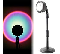 WASTEBIN Sunset Lamp Sunset Projection Lamp With Remote Sunset Lamp Projection Sunset Projector Rainbow Projection Night