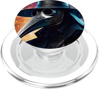 Wasteland Cryptid Hunter Dystopian Post Apocalyptic Graphic PopSockets PopGrip for MagSafe