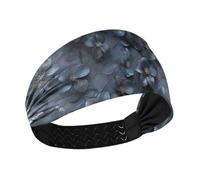 Wasteland Punk Flower Gunmetal Cooling sport headband Stretchy tennis sweatbands for tennis tennis Cycling hiking