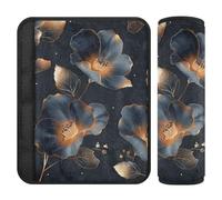 Wasteland Punk Petunia Flower Rose Gold 2 Pack carseat Seatbelt Covers Protects Your Neck and Shoulders for Sedan funda para cinturón de carro