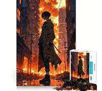 Wasteland Survivor Jigsaw Puzzle 1000 Pieces Focus Building Toy Firm Fit Secure Assembly Holiday Indoor Entertainment Toy (50x75cm)