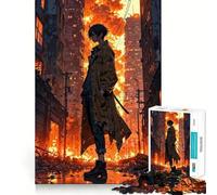 Wasteland Survivor Puzzle for Adults 1000 Pieces Memory Play Game Firm Fit Secure Assembly Meaningful Connection Building Game (38x52cm)