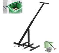 Wastemate Bin Compactor, Manual Trash Can Compactor,Touchless Trash Bin Compactor with Adjustable Handle for Kitchen, Garden, Restaurant, Office