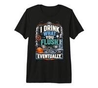 Wastewater Operator I Drink What You Flush Premium T-Shirt