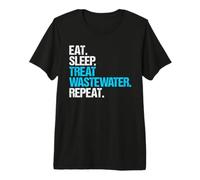 Wastewater Treatment Plant Operator Eat Sleep Routine Premium T-Shirt