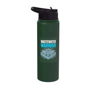 Wastewater Warrior Treatment Plant Operator Pride Stainless Steel Insulated Water Bottle