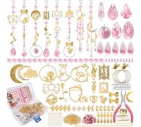 WASTROYAL 420 Pcs DIY Suncatcher Making Kits for Adults Crystal Suncatcher Rainbow Maker Crafts Kis Stained Glass Window Hanging Sun Catchers Prism Supplies (Rabbit)