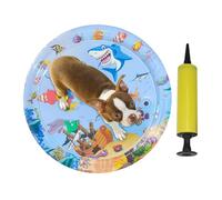 Wat-er Sensory Ma-t Ca-t for Pets, Wat-er Sensor Play Ma-t for Cats & Dogs, Cool Comfort Inflatable, Ca-t Fish Toy, Keeps Your Happy & Active