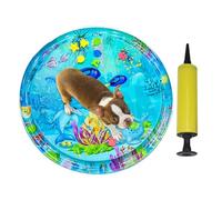 Wat-er Sensory Ma-t Ca-t for Pets, Wat-er Sensor Play Ma-t for Cats & Dogs, Cool Comfort Inflatable, Ca-t Fish Toy, Keeps Your Happy & Active