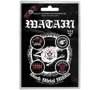 Watain Black Metal Militia Badge (Pack of 5) Watain Black