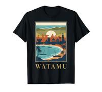 Watamu Kenya Vintage Retro Coastal Beach Travel Design T-Shirt