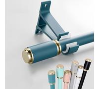 WATAOW Aluminum Curtain Rail Silent Track, Wall Mounted Heavy Duty Curtain Rods, Bedroom Living Room Curtain Poles(Blue,300cm/9.8ft(2 * 150cm))