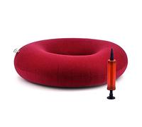 WATAWATA Portable Inflatable Cushion donut cushion pressure cushions for bottoms Donut Shape, Comfortable Sitting, Pressure Relief, Suitable for All (Red)