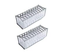 WATAWATA Underwear Storage Compartment Box Foldable Organiser Drawer for Wardrobe Divider Socks Tie Panties scarves belts leggings athletic wear and other accessories (2)