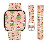 Watbro Christmas Holidays Watch Band Compatible with Fitbit Versa 3 / Sense/Fitbit Versa 4 / Sense 2 Bands for Women Men,Soft Silicone Strap Replacement Accessories