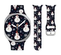 Watbro Christmas Watch Band Compatible with Samsung Galaxy Watch 8/8 Classic Bands 40mm/44mm/46mm,Holiday Cute Soft Silicone Strap for Samsung Galaxy Watch8 40mm/44mm 8 Classic 46mm Band for Women Men