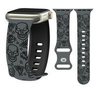 Watbro Halloween Pumpkin Engraved Band Compatible with Apple Watch 38mm 40mm 41mm 42mm 44mm 45mm 49mm Women Men,Cute Thanksgiving Day Strap for iWatch Series 10 9 8 7 6 5 4 3 2 1 SE Ultra